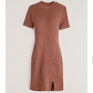 Abercrombie & Fitch Mock-neck Mini Sweater Dress XS